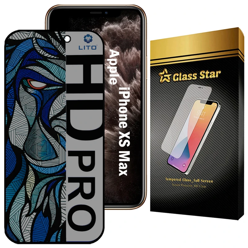 محافظ صفحه نمایش گلس استار مدل LITOPRVG مناسب برای گوشی موبایل اپل iPhone XS Max