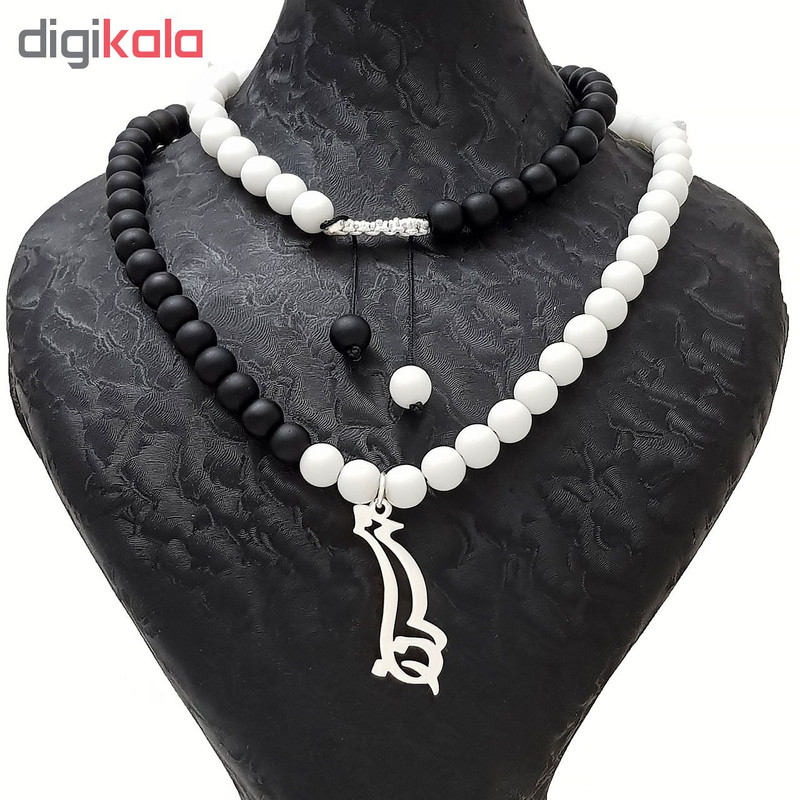 گردنبند نقره طرح اسم مهروز کد 371