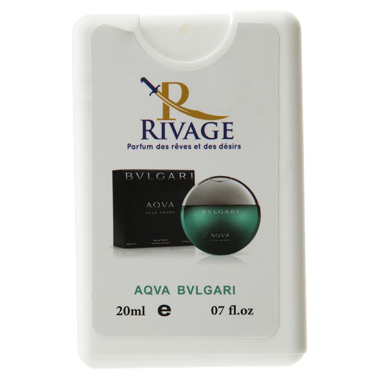 عطر جیبی ریواج مدل Aqva Bvlgari حجم 20 میلی لیتر