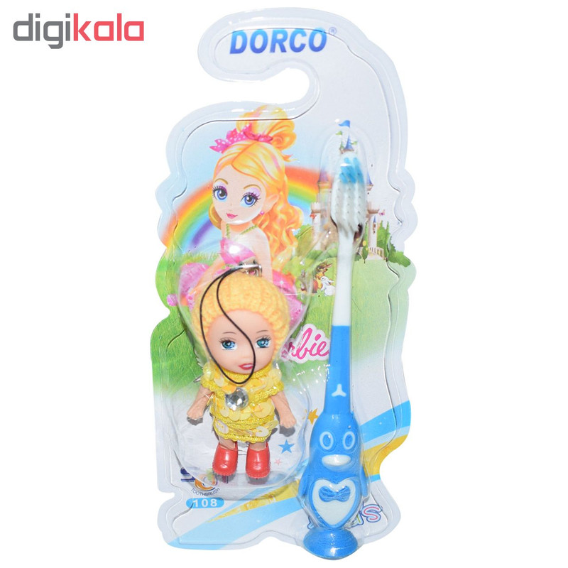 مسواک کودک دورکو مدل Barbie 108 به همراه عروسک مسواک کودک دورکو مدل Barbie 108 به همراه عروسک