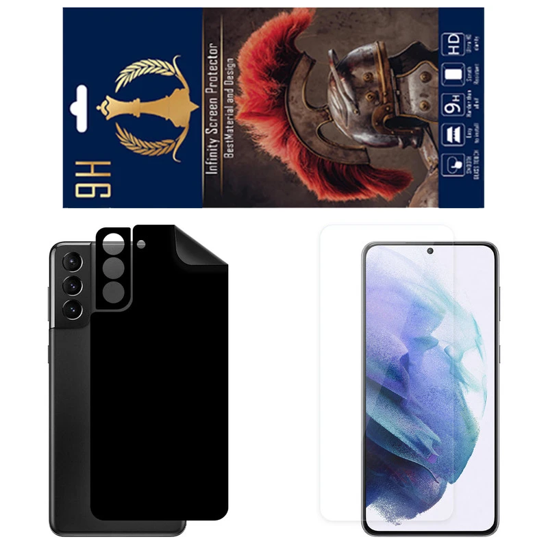 برچسب پوششی اینفینیتی مدل RG مناسب برای گوشی موبایل سامسونگ Galaxy S21 Plus 5G به همراه محافظ صفحه نمایش