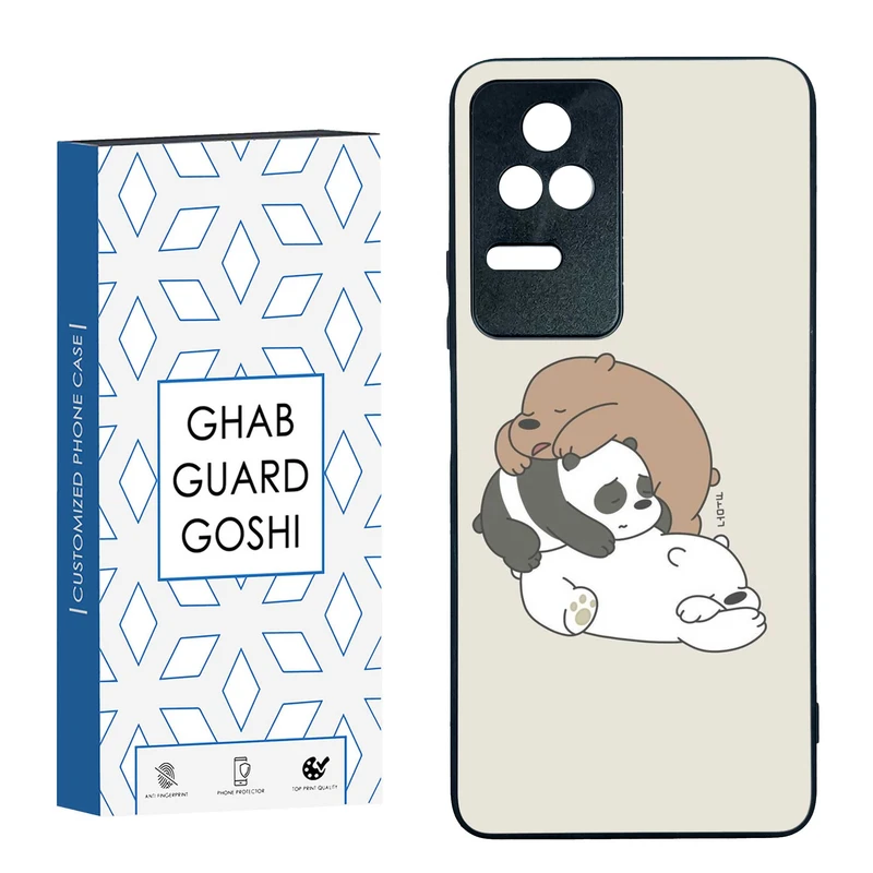 کاور قاب گارد گوشی طرح سه خرس کله پوک کد TPU-274 مناسب برای گوشی موبایل شیائومی  Redmi K40S / Poco F4 5G