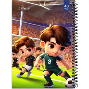 دفتر نقاشی 40 برگ انتشارات بله طرح پسرانه فوتبال کد A4-K650