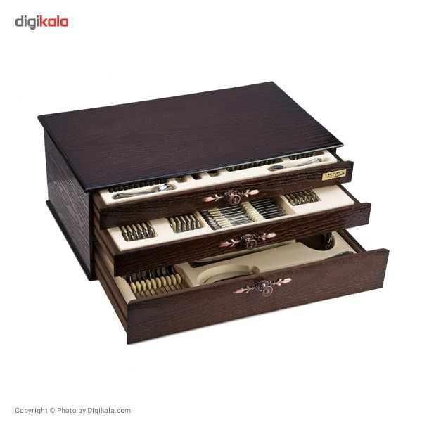 سرویس قاشق و چنگال 116 پارچه ناب استیل مدل Venice سرویس قاشق و چنگال 116 پارچه ناب استیل مدل Venice