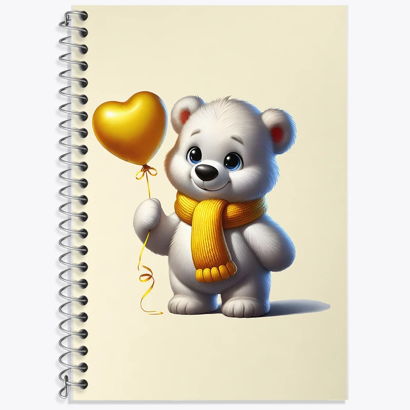 دفتر لغت 50 برگ خندالو طرح خرس بامزه کد F8402