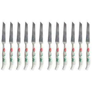 کارد میوه خوری جی.اس.ال طرح گلدار بسته 12 عددی