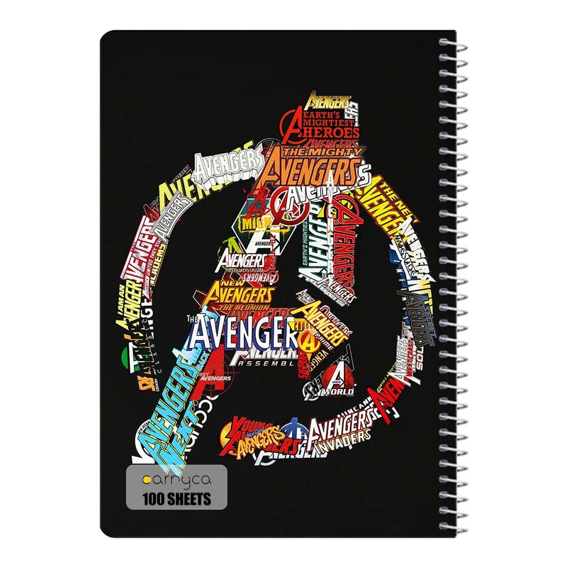 دفتر مشق 100 برگ سیمی کارنیکا طرح انتقام جویان Avengers کد 45456