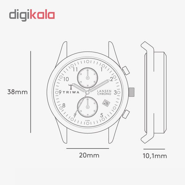 ساعت مچی عقربه ای تریوا مدل Pacific Lansen chrono -  - 5