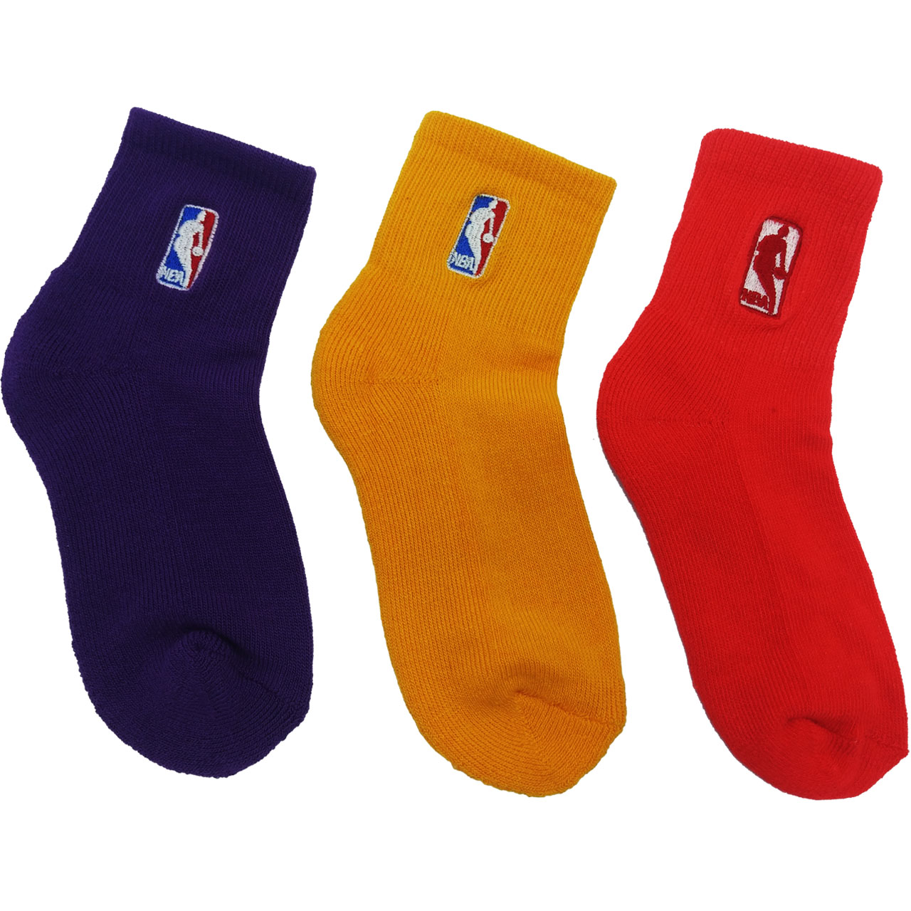 جوراب ورزشی بچه گانه مدل NBA RGB 1 مجموعه 3 عددی
