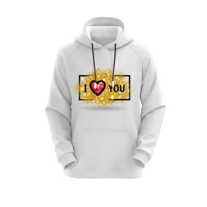 هودی زنانه مدل love کد J147 رنگ سفید