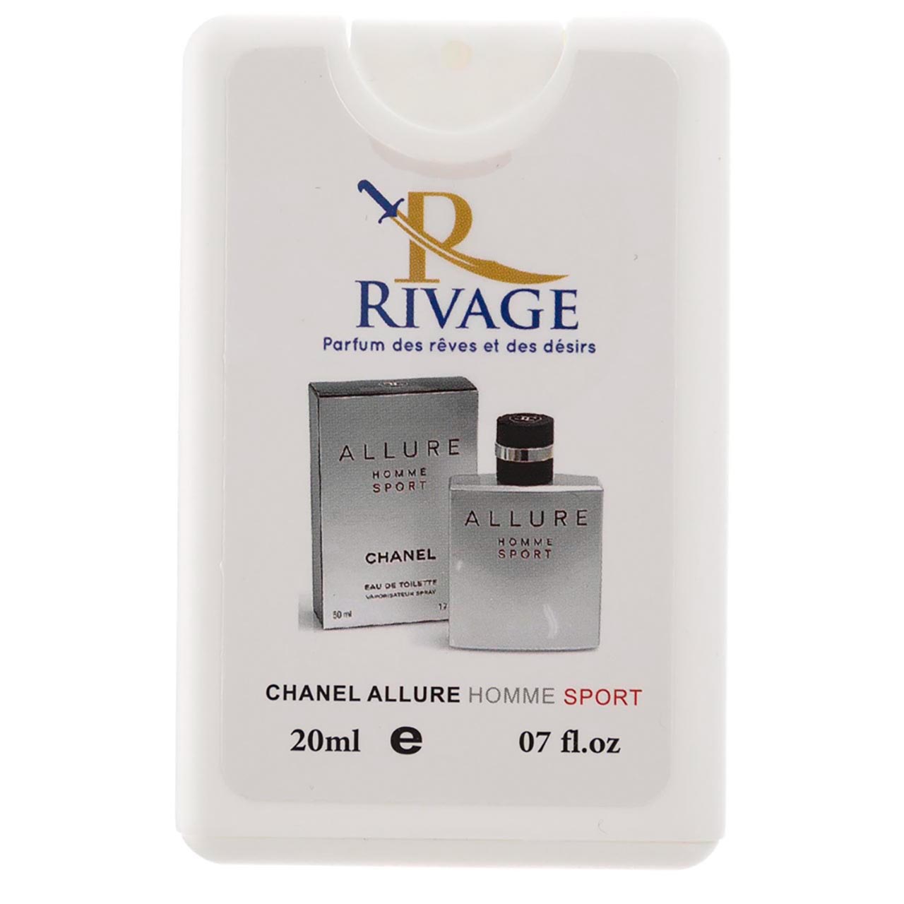 عطر جیبی ریواج مدل Chanel Allure Homme Sport حجم 20میلی لیتر