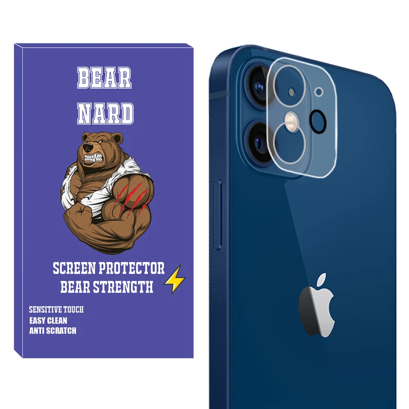 محافظ لنز دوربین برنارد مدل Glass 3D BR مناسب برای گوشی موبایل اپل Iphone 12