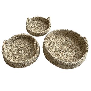 نقد و بررسی سبد حصیر بافی کد hasir مجموعه 3 عددی توسط خریداران