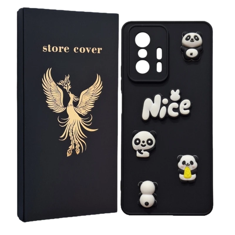 کاور استور کاور طرح پاندا برجسته مدل 11t مناسب برای گوشی موبایل شیائومی Mi 11T / Mi 11T Pro