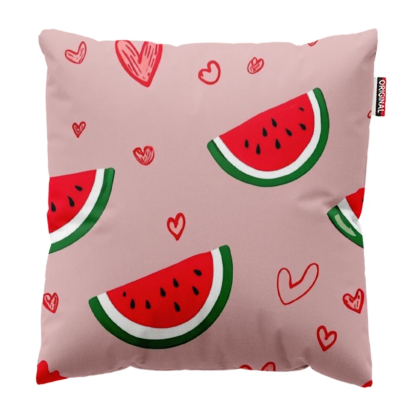  کوسن پاد آفرین طرح هندونه و یلدا کد 3949 سایز 30*30 سانتی متر