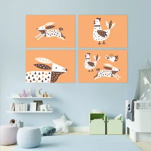 تابلو شاسی بیب استور طرح کودک مدل BA-003 مجموعه چهار عددی