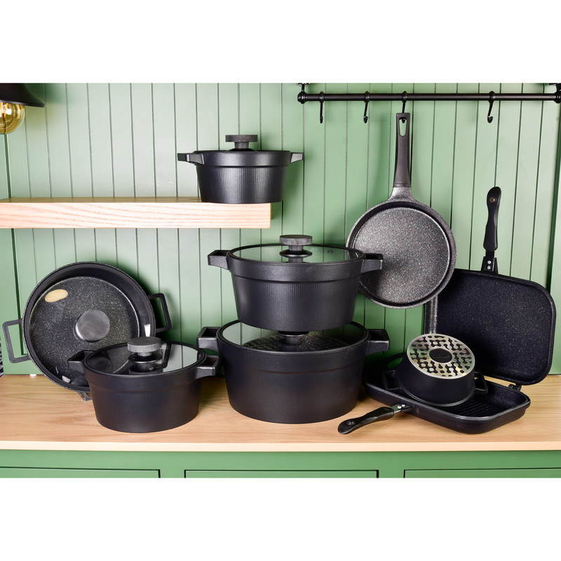 سرویس قابلمه و تابه 15 پارچه یونیک کد 8520