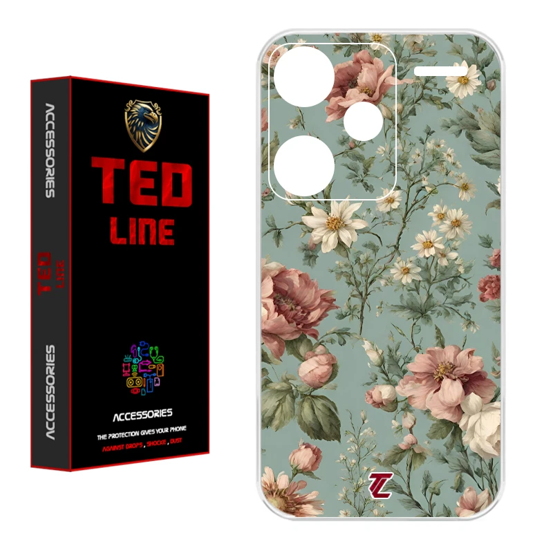 کاور تدلاین طرح گل کد 1152 مناسب برای گوشی موبایل شیائومی Redmi Note 13 Pro Plus