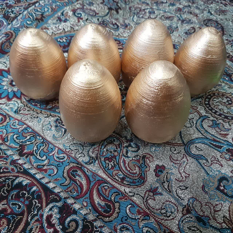 تخم مرغ تزیینی مدل Golden بسته 6 عددی