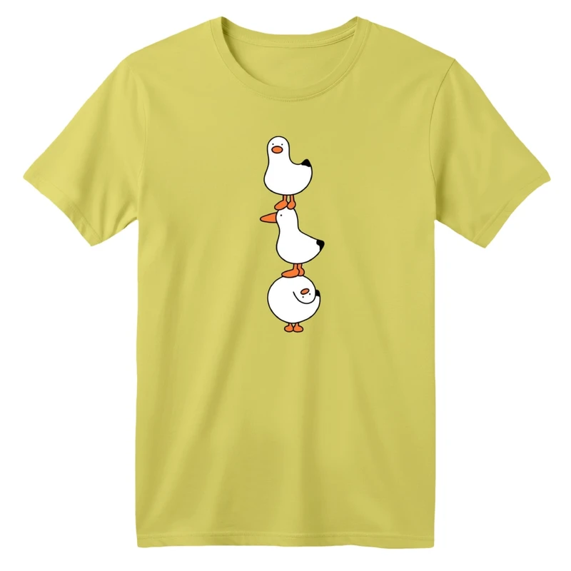 تی شرت آستین کوتاه بچگانه مدل اردک های بامزه