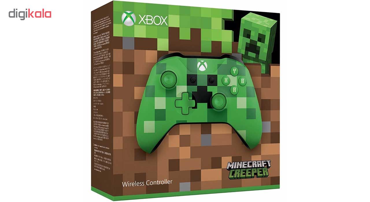 دسته بازی مایکروسافت مدل Minecraft Creeper مناسب برای Xbox One