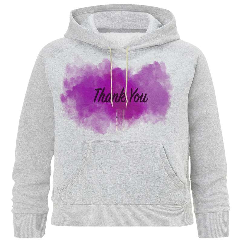 هودی دخترانه مدل M 196 متشکرم