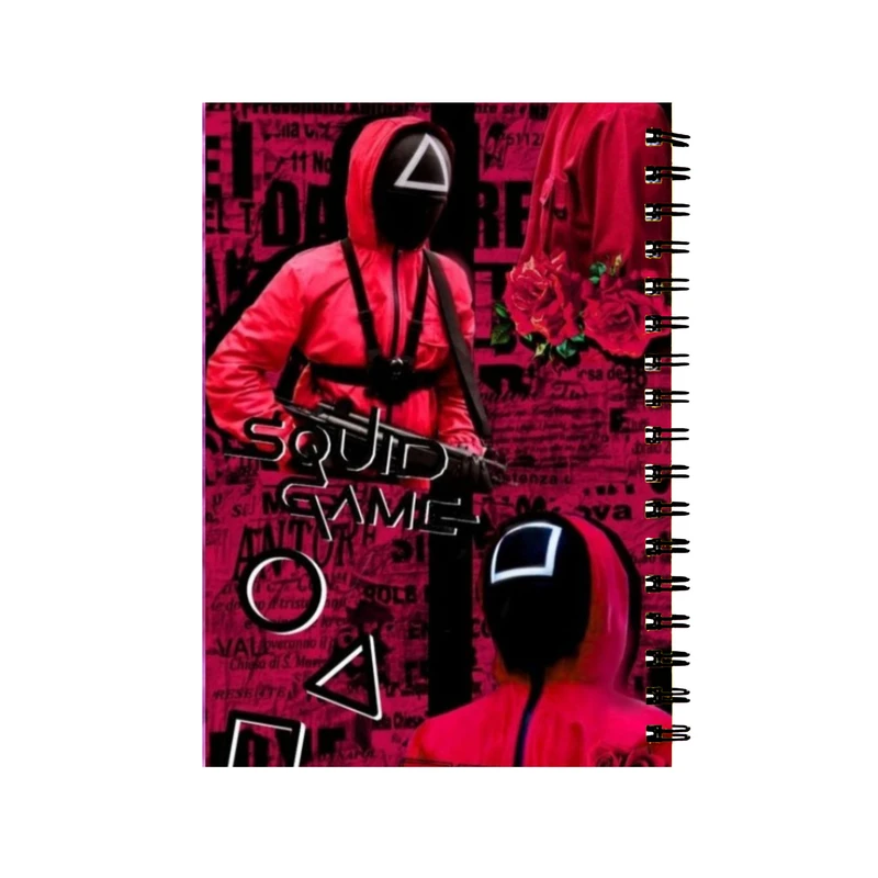 دفتر مشق 50 برگ طرح اسکویید گیم کد k01