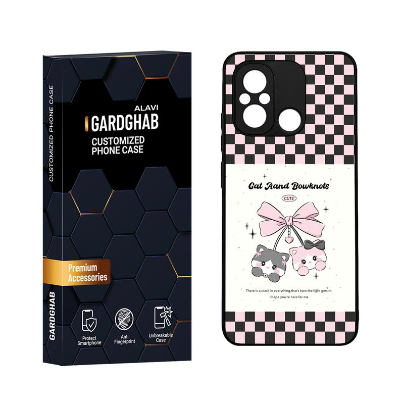 کاور گارد قاب مدل دورژله ای دخترانه مناسب برای گوشی موبایل شیائومی Poco C55 / Redmi 12c