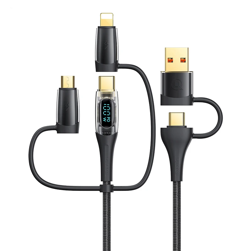 کابل تبدیل usb / usb-c به usb-c / micro usb / لایتنینگ یوسمز مدل sj626 طول 2 متر