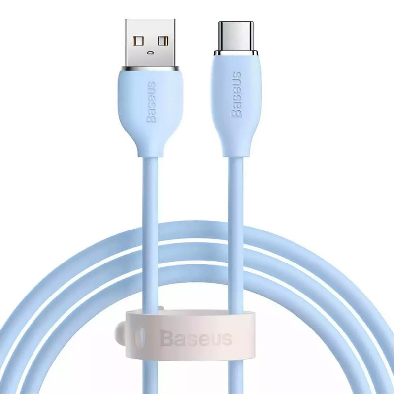 کابل USB به USB-C باسئوس مدل (JELLY LIQUID SILICA GEL (100W طول 1.2 متر