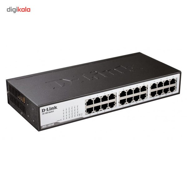 سوییچ 24 پورت غیر مدیریتی و دسکتاپ دی-لینک مدل DES-1024D 1