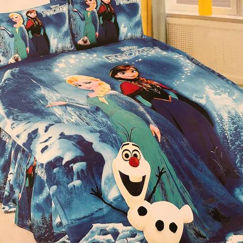ملحفه رو تختی سرویس نوجوان مدل FROZEN تک نفره 2 تکه