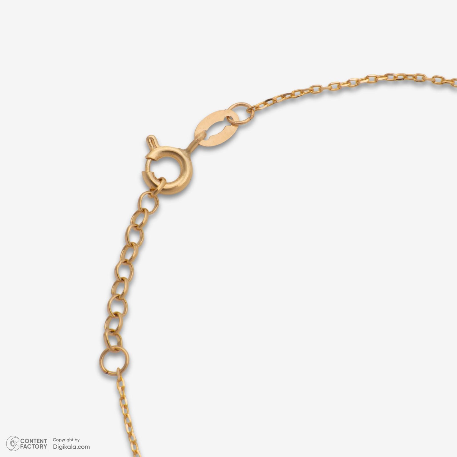 دستبند زنجیری طلا 18 عیار زنانه حافا گلد مدل مروارید کد br009 -  - 3