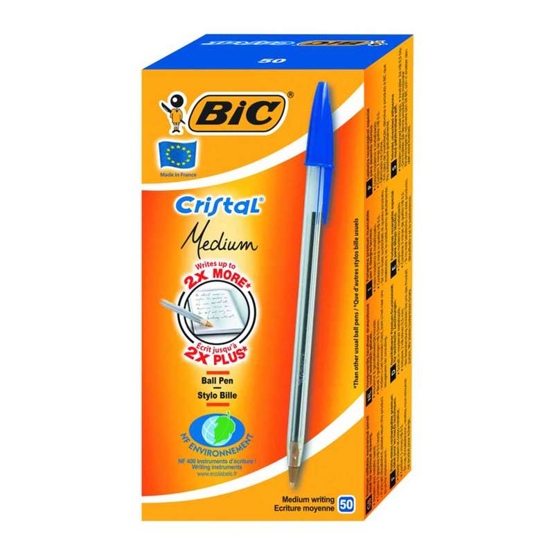 خودکار بیک مدل Cristal Medium بسته 50 عددی خودکار بیک مدل Cristal Medium بسته 50 عددی