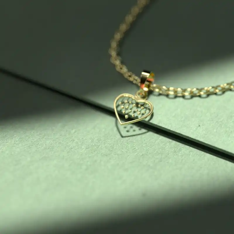 گردنبند طلا 18 عیار زنانه مدوپد مدل هندسی کد CA10081