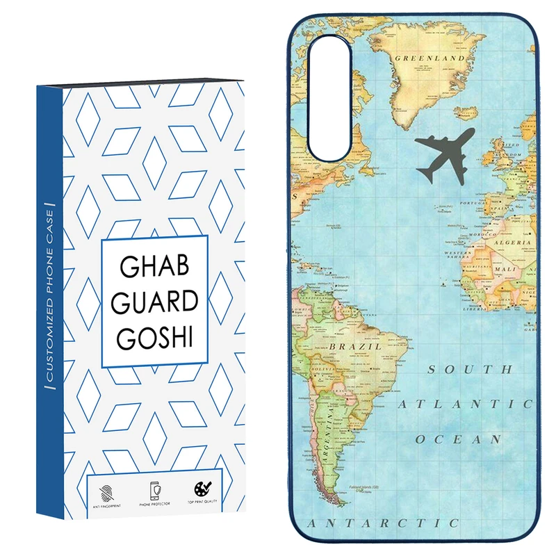 کاور قاب گارد گوشی طرح نقشه جهان کد TPU-057 مناسب برای گوشی موبایل سامسونگ  Galaxy A50 / A50s / A30s