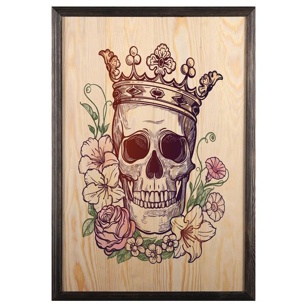 تابلو چوب آتینو مدل Skull تابلو چوب آتینو مدل Skull