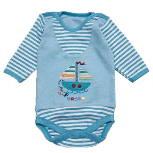 بادی آستین بلند نوزادی وان بای وان مدل L-044