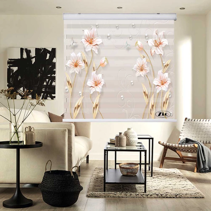 پرده زبرا زیو کد 3D1358 سایز 150x200 سانتی متر