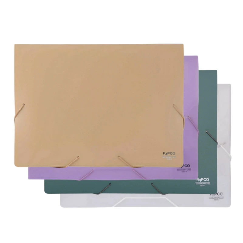 پوشه پاپکو مدل 501-2 سایز A4 بسته 4 عددی