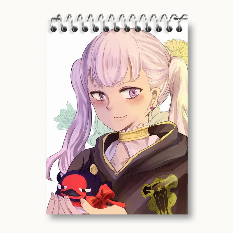 دفتر یادداشت 50 برگ خندالو مدل نوئل انیمه بلک کلاور Black Clover کد 11716