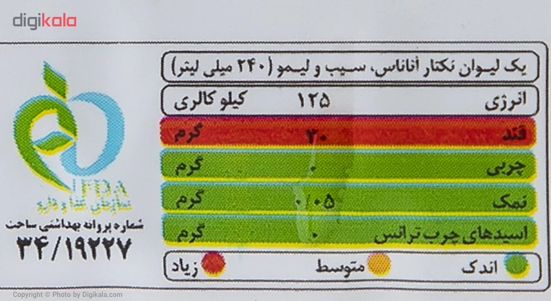 نکتار آناناس و استارفروت سن ایچ حجم 750 میلی لیتر عکس شماره 2