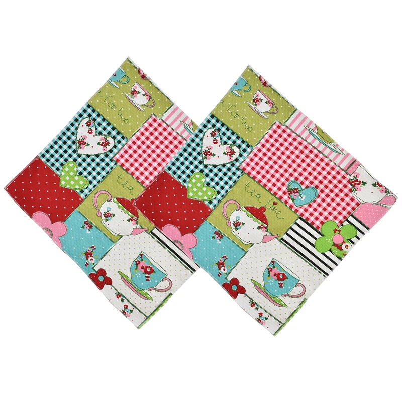 دستمال آشپزخانه بومرنگ مدل Leili بسته دو عددی