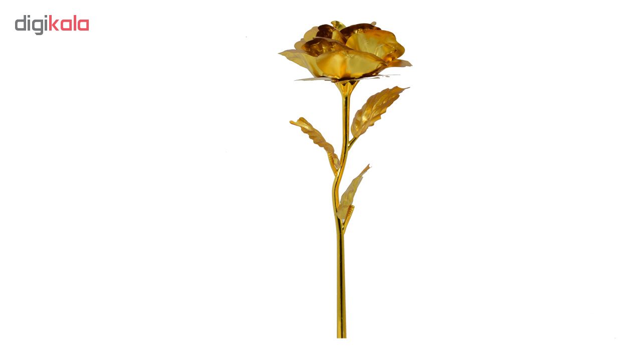 شاخه گل رز طلایی مدل Golden Rose 05