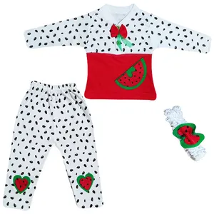 ست 3 تکه لباس دخترانه مدل یلدا