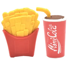  پاکن  مدل 3 Erasers Fast Food بسته 2 عددی 
