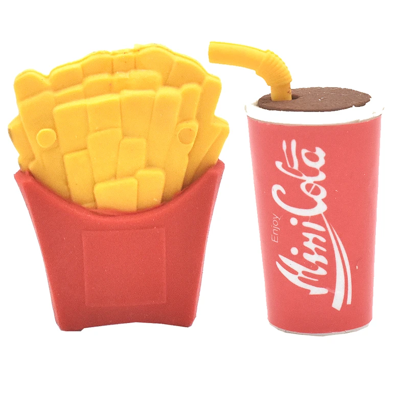 پاکن  مدل 3 Erasers Fast Food بسته 2 عددی