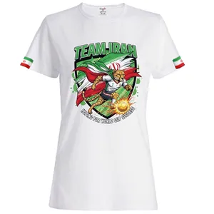 تی‌شرت آستین کوتاه ورزشی بچگانه مدل  تیم ملی ایران یوزپلنگ