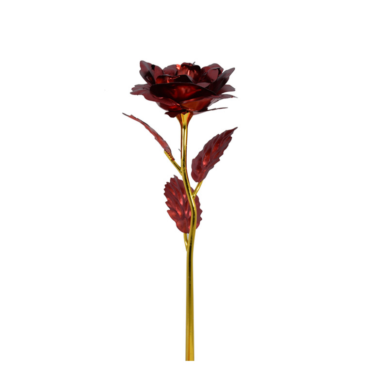 شاخه گل رز طلایی مدل Red Rose