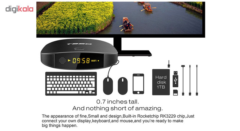 اندروید باکس 2/ 16 گیگابایت T95Dمدل RK3229